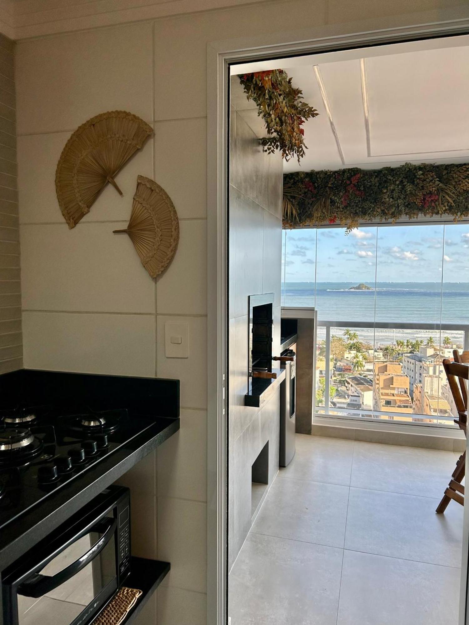Apt Enseada Vista Mar Guaruja Ngoại thất bức ảnh
