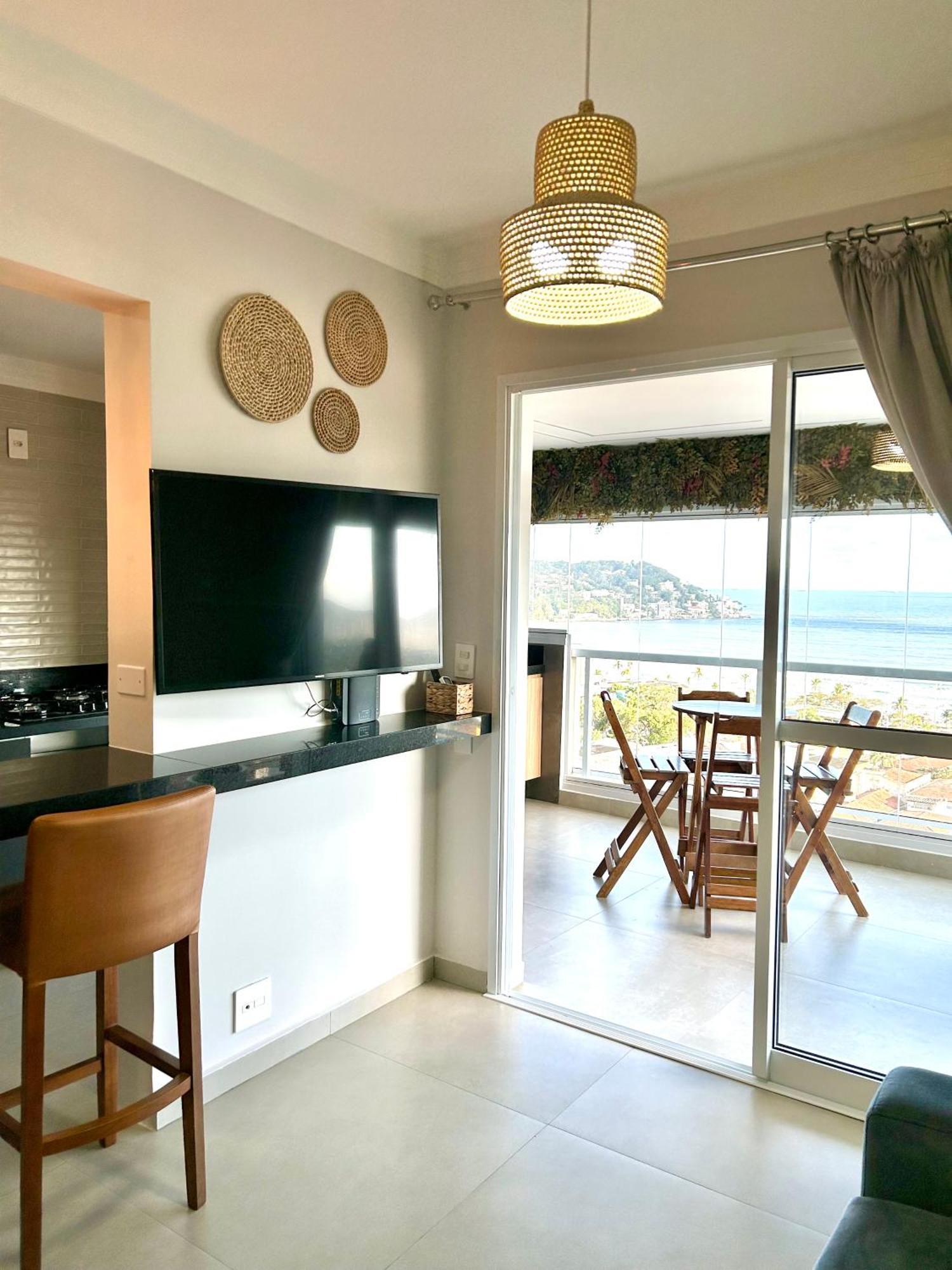 Apt Enseada Vista Mar Guaruja Ngoại thất bức ảnh